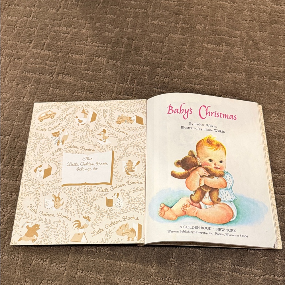 Vintage 1959 Classic Children's Book Baby's Christmas Little Golden - Picture 6 of 16